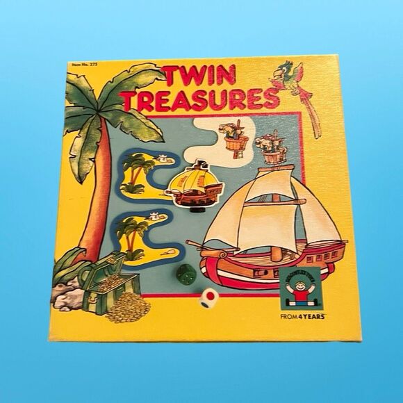 VINTAGE Pirate Game Twin Treasures Game Discovery Toys 1989 - Picture 1 of 5